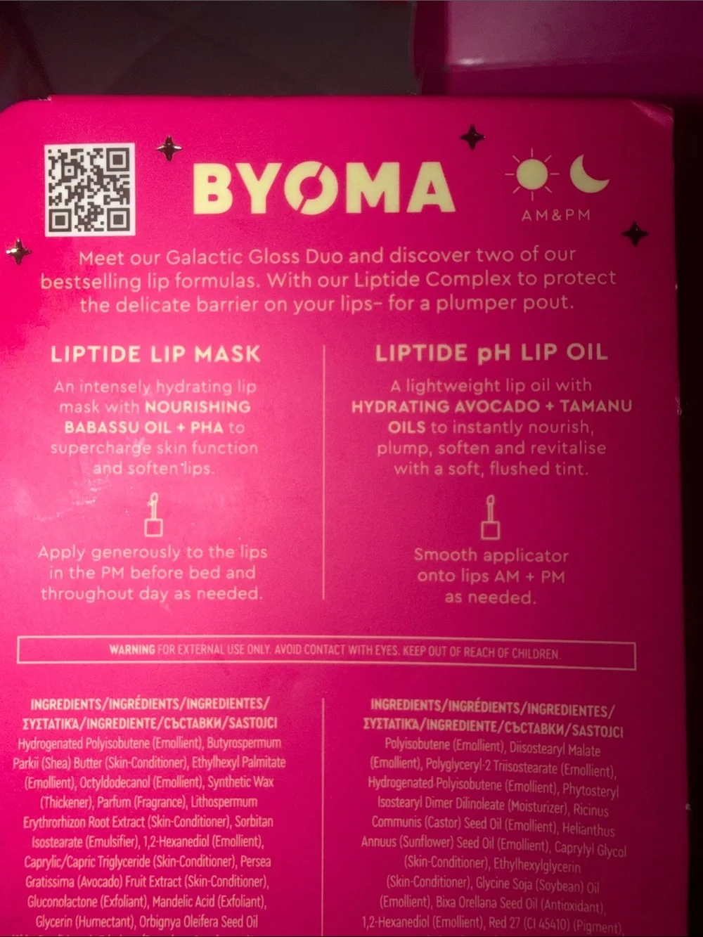 BYOMA Liptides Barrier Boosting LIPCARE Duo